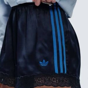 ASOS x Adidas Women’s Lace Trim Shorts Blue NWT